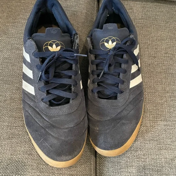 Vintage Adidas, blue suede men’s size 12 - Picture 3 of 4